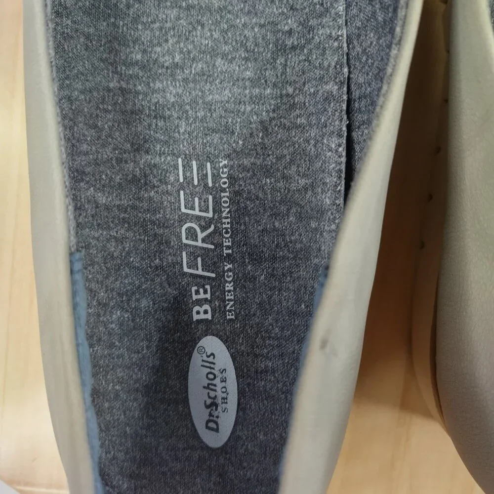 Dr. Scholl's Imagine Slip-on Faux Leather Gray Loafers Women US 10M